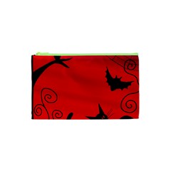 Halloween Landscape Cosmetic Bag (xs) by Valentinaart