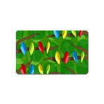 Parrots Flock Magnet (Name Card) Front