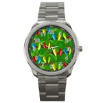 Parrots Flock Sport Metal Watch Front