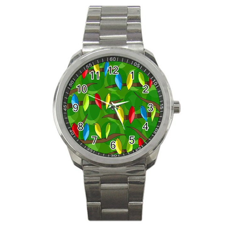 Parrots Flock Sport Metal Watch