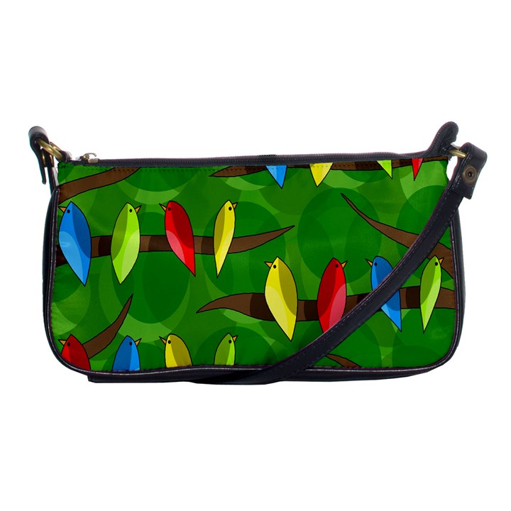 Parrots Flock Shoulder Clutch Bags