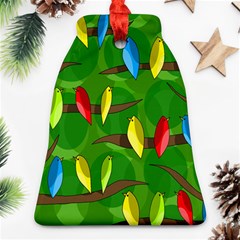 Parrots Flock Ornament (bell)  by Valentinaart