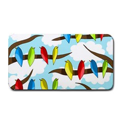 Parrots Flock Medium Bar Mats by Valentinaart