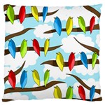 Parrots flock Large Flano Cushion Case (One Side) Front