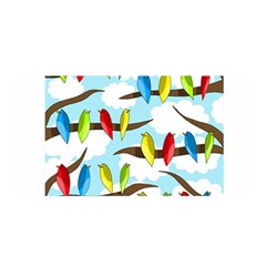 Parrots Flock Satin Wrap by Valentinaart