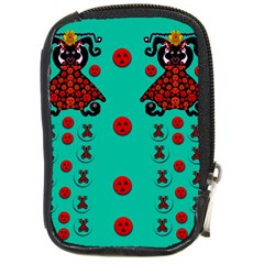 Dancing In Polka Dots Compact Camera Cases by pepitasart