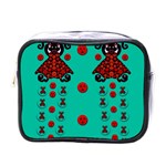 Dancing In Polka Dots Mini Toiletries Bags Front