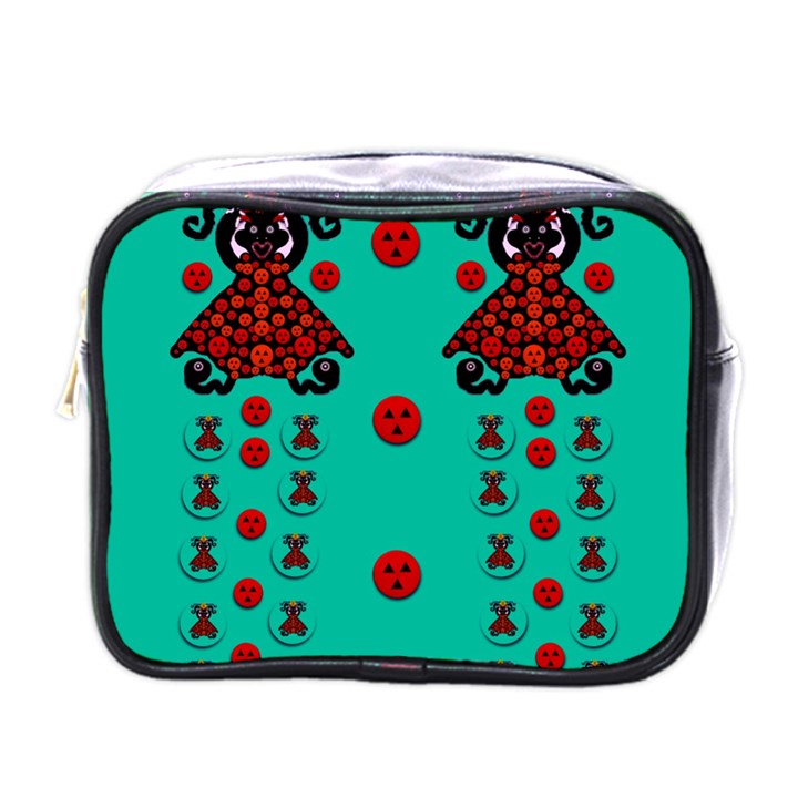 Dancing In Polka Dots Mini Toiletries Bags