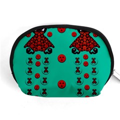 Dancing In Polka Dots Accessory Pouches (medium)  by pepitasart