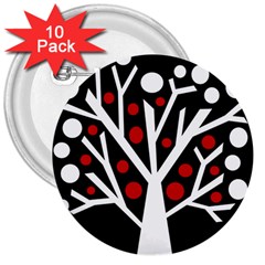 Simply Decorative Tree 3  Buttons (10 Pack)  by Valentinaart