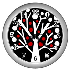 Simply Decorative Tree Wall Clocks (silver)  by Valentinaart