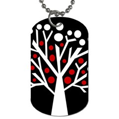 Simply Decorative Tree Dog Tag (two Sides) by Valentinaart