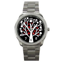 Simply Decorative Tree Sport Metal Watch by Valentinaart