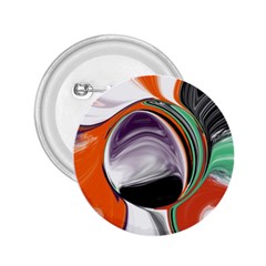 Abstract Orb In Orange, Purple, Green, And Black 2 25  Buttons