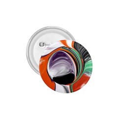 Abstract Orb In Orange, Purple, Green, And Black 1 75  Buttons