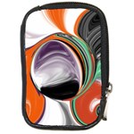 Abstract Orb in Orange, Purple, Green, and Black Compact Camera Cases Front