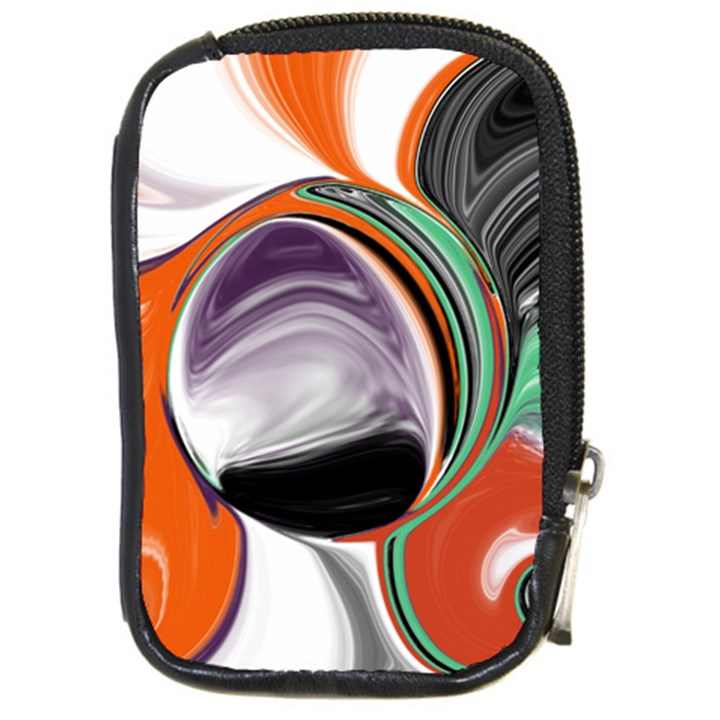 Abstract Orb in Orange, Purple, Green, and Black Compact Camera Cases