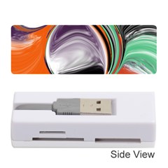 Abstract Orb In Orange, Purple, Green, And Black Memory Card Reader (stick) 