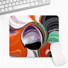 Abstract Orb In Orange, Purple, Green, And Black Large Mousepads