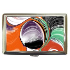 Abstract Orb In Orange, Purple, Green, And Black Cigarette Money Cases by digitaldivadesigns