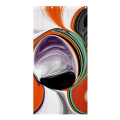 Abstract Orb In Orange, Purple, Green, And Black Shower Curtain 36  X 72  (stall)  by digitaldivadesigns