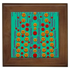 Pumkins Dancing In The Season Pop Art Framed Tiles by pepitasart