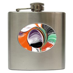 Abstract Orb Hip Flask (6 Oz) by digitaldivadesigns