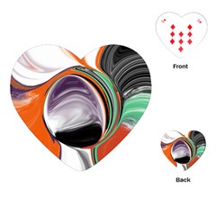 Abstract Orb Playing Cards (heart)  by digitaldivadesigns