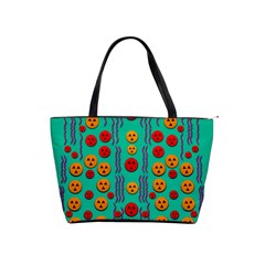 Pumkins Dancing In The Season Pop Art Shoulder Handbags by pepitasart