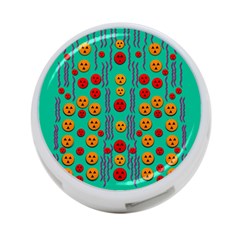 Pumkins Dancing In The Season Pop Art 4-port Usb Hub (one Side) by pepitasart