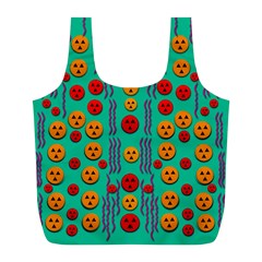 Pumkins Dancing In The Season Pop Art Full Print Recycle Bags (l)  by pepitasart