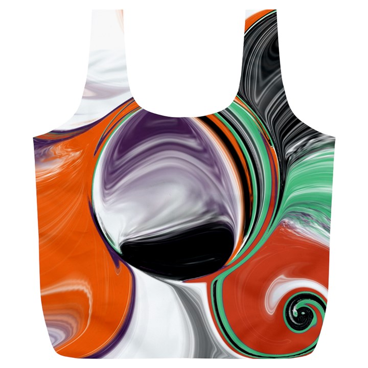 Abstract Orb Full Print Recycle Bags (L) 