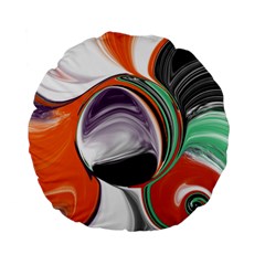 Abstract Orb Standard 15  Premium Flano Round Cushions by digitaldivadesigns