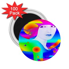 Abstract Color Dream 2 25  Magnets (100 Pack)  by icarusismartdesigns