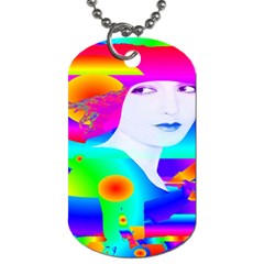 Abstract Color Dream Dog Tag (one Side) by icarusismartdesigns