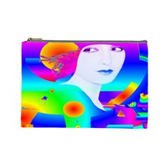 Abstract Color Dream Cosmetic Bag (large)  by icarusismartdesigns