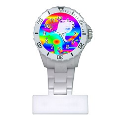 Abstract Color Dream Plastic Nurses Watch by icarusismartdesigns