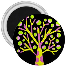 Simple Colorful Tree 3  Magnets by Valentinaart