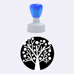 Simple Colorful Tree Rubber Round Stamps (medium) by Valentinaart