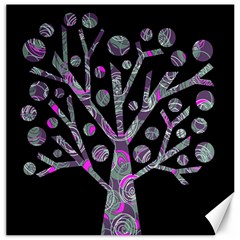 Purple Magical Tree Canvas 20  X 20   by Valentinaart