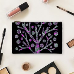 Purple Magical Tree Cosmetic Bag (medium)  by Valentinaart