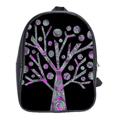 Purple Magical Tree School Bags(large)  by Valentinaart