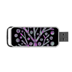 Purple Magical Tree Portable Usb Flash (two Sides)