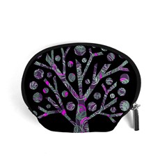 Purple Magical Tree Accessory Pouches (small)  by Valentinaart