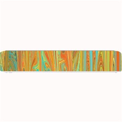 Beautiful Abstract In Orange, Aqua, Gold Small Bar Mats by digitaldivadesigns