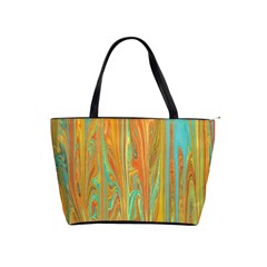 Beautiful Abstract In Orange, Aqua, Gold Shoulder Handbags by digitaldivadesigns