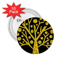 Yellow Magical Tree 2 25  Buttons (10 Pack)  by Valentinaart