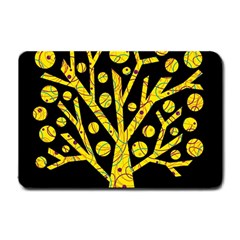 Yellow Magical Tree Small Doormat  by Valentinaart