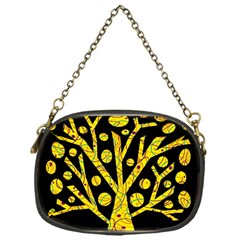 Yellow Magical Tree Chain Purses (one Side)  by Valentinaart