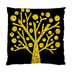 Yellow Magical Tree Standard Cushion Case (two Sides) by Valentinaart